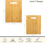 Totally Bamboo Cutting Board Set, 2 Reversible Cutting Boards for Kitchen