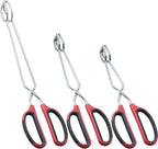 HINMAY Stainless Steel Kitchen Scissor Tongs Set, Set of 3 (10/12/16 Inch)
