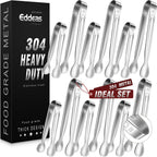 Metal Tongs For Cooking Up To 600°F Kitchen Tongs 2PCS - 9", 12 inch