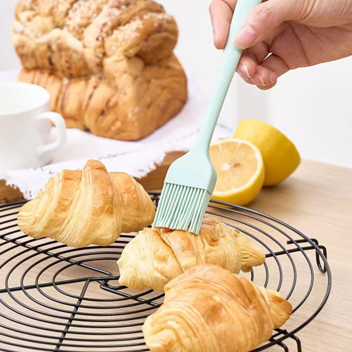 8 Pcs Silicone Basting 8 Inch BBQ Brush Pastry Brush 230℉ Heat Resistant