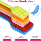 Hhyn Silicone Basting Brush Set 6 Pack, 2 Large & 4 Small
