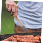 Food Grade Silicone Oil Brush with Wood Handle Barbecue