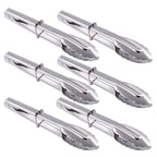 HINMAY Small Tongs with Silicone Tips 7-Inch Mini Serving Tongs, Set of 6