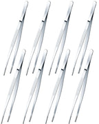 Yaomiao 4 Packs 12 Inch Cooking Tweezers Bar Kitchen Tongs, Silver