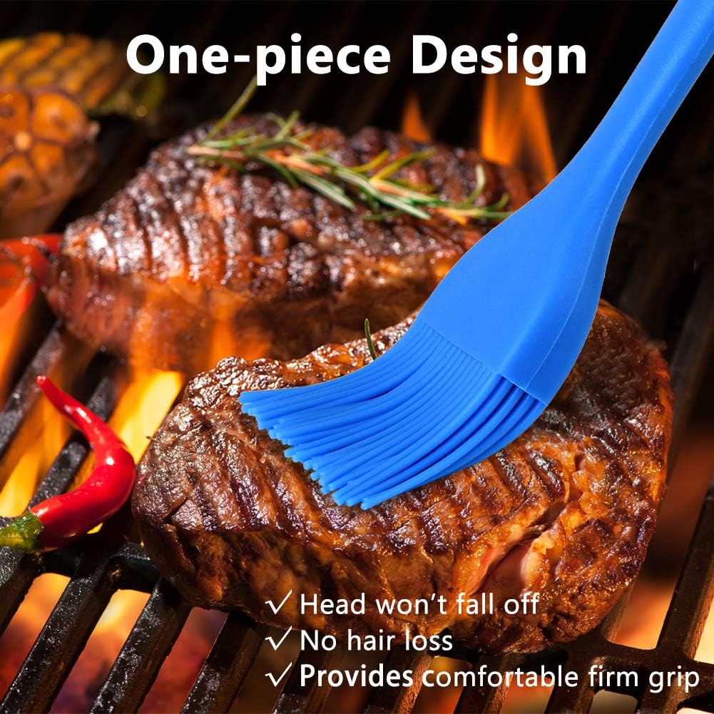 Hhyn Silicone Basting Brush Set 6 Pack, 2 Large & 4 Small