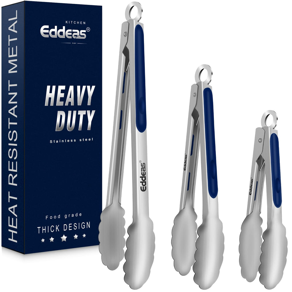 Metal Tongs For Cooking Up To 600°F Kitchen Tongs 2PCS - 9", 12 inch