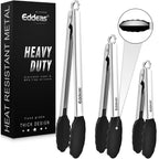 Metal Tongs For Cooking Up To 600°F Kitchen Tongs 2PCS - 9", 12 inch