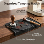 Espresso Tamping Mat And Coffee Brush,Food Grade Silicone Mat