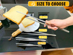 JETKONG 9 12 14 Inch Extra Long Kitchen Tweezers Heavy Duty Stainless Steel Cooking Tweezers, Set of 3 (Point Tips, Silver)