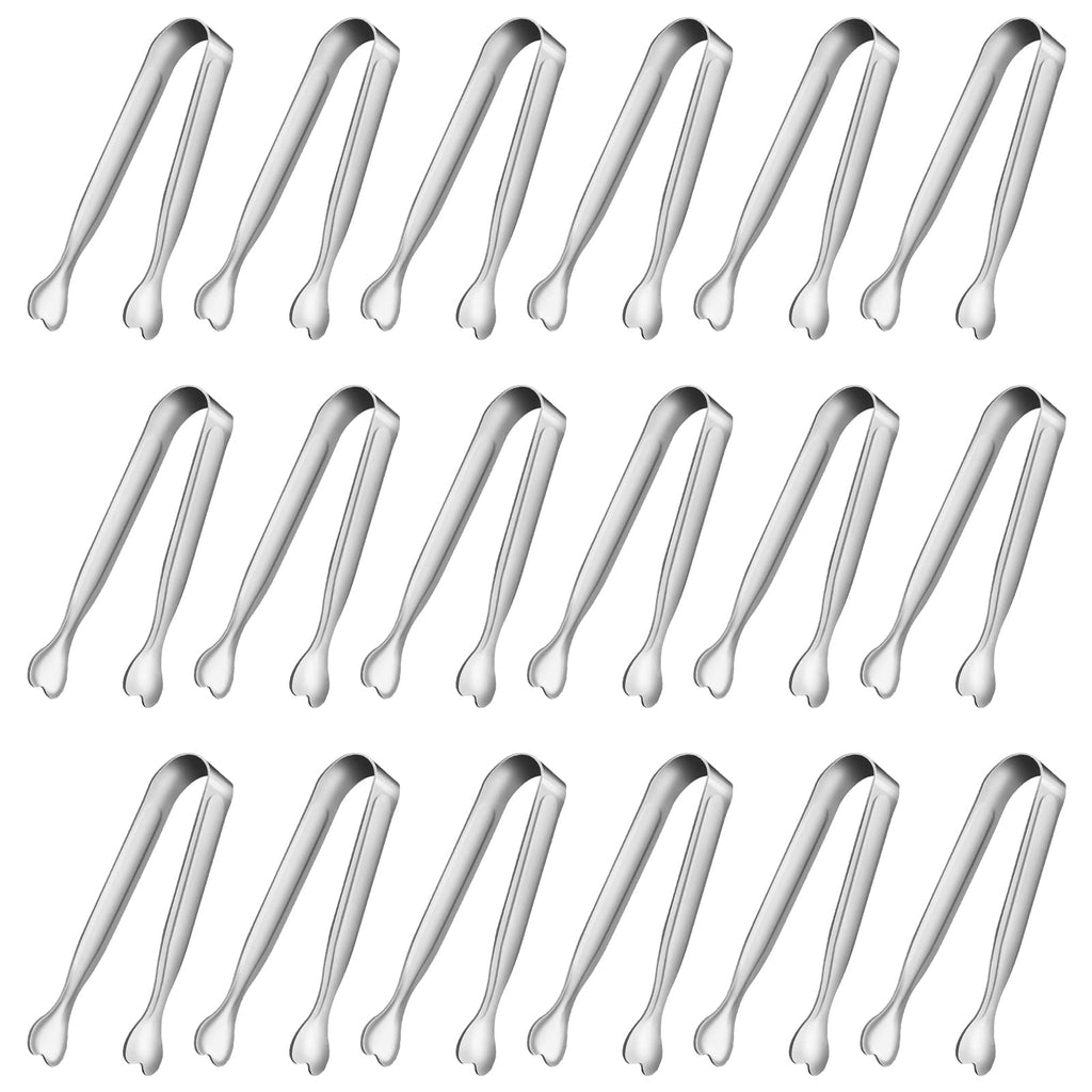 Serving Tongs, Anytrp 12-Packs Stainless Steel Sugar Tongs, 5.3inch Small Tong Kitchen Appetizers Tong for Serving Food, Buffets, Coffee Bar, Tea Party, Desserts Party and Ice Bucket