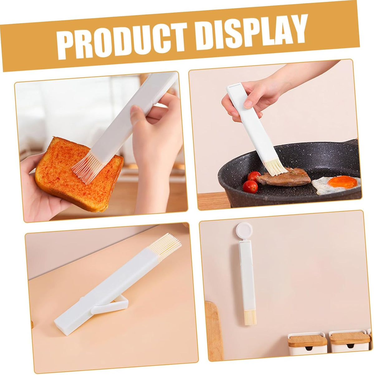 Food Grade Silicone Basting Brush for Cooking and Bbq Sauces