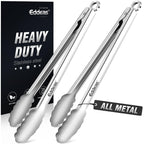 Metal Tongs For Cooking Up To 600°F Kitchen Tongs 2PCS - 9", 12 inch