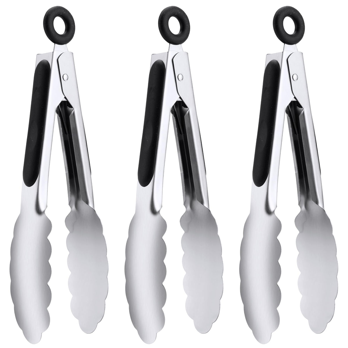 Grill Tongs, 17 Inch Extra Long Stainless Steel BBQ Tongs (17", 1PC)