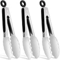 Hotec Tongs for Cooking Stainless Steel Kitchen Tongs Set of 3-7“, 9" & 12"