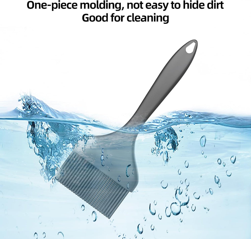 Large Silicone Basting Pastry Brush - 3.54inch Extra Wide Silicone Basting Brush for Grilling,Heat Resistant Brushes Spread Oil Butter Sauce for Cooking Baking BBQ,Dishwasher Safe,Set of 3