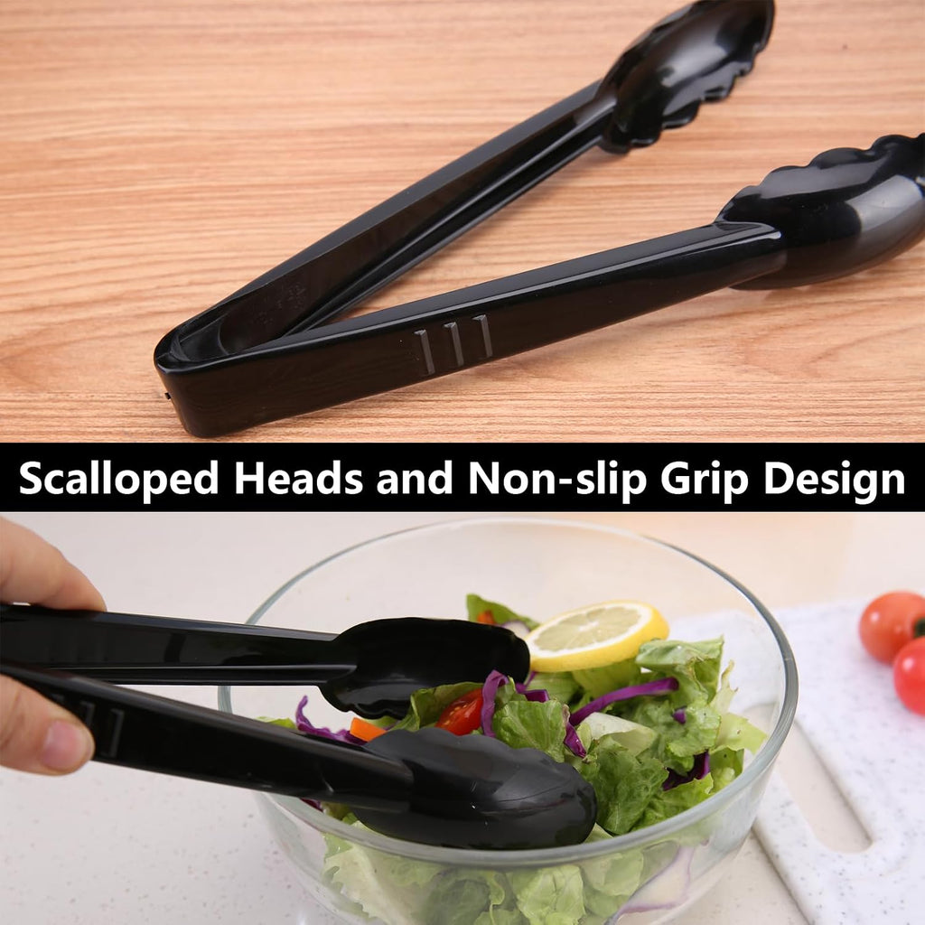 Plastic Serving Tongs Disposable Kitchen Tongs for Food Salad