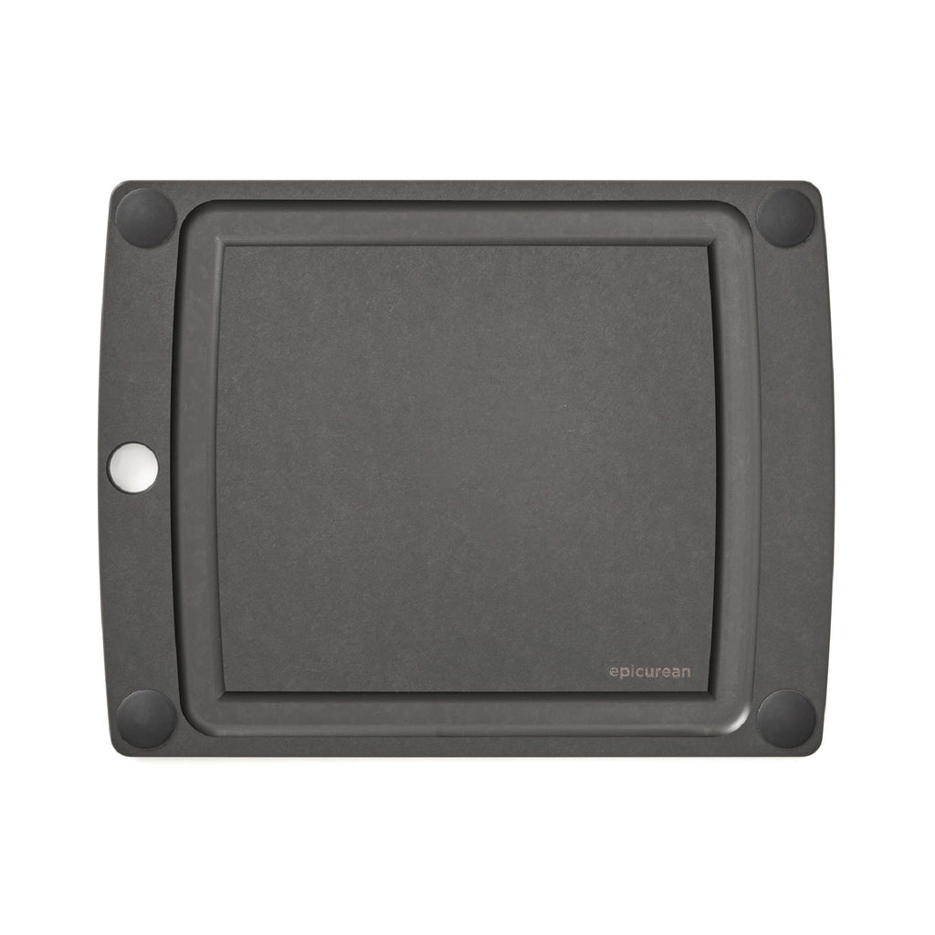 Epicurean All-In-One Cutting Board with Non-Slip Feet and Juice Groove, 14.5" × 11.25", Natural/Black