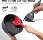 Kitchen Mama Platinum Silicone Extra Wide Pastry & Basting Brush Set