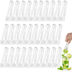 PEASUG 10 PCS Plastic Serving Tongs, Disposable Plastic Tongs