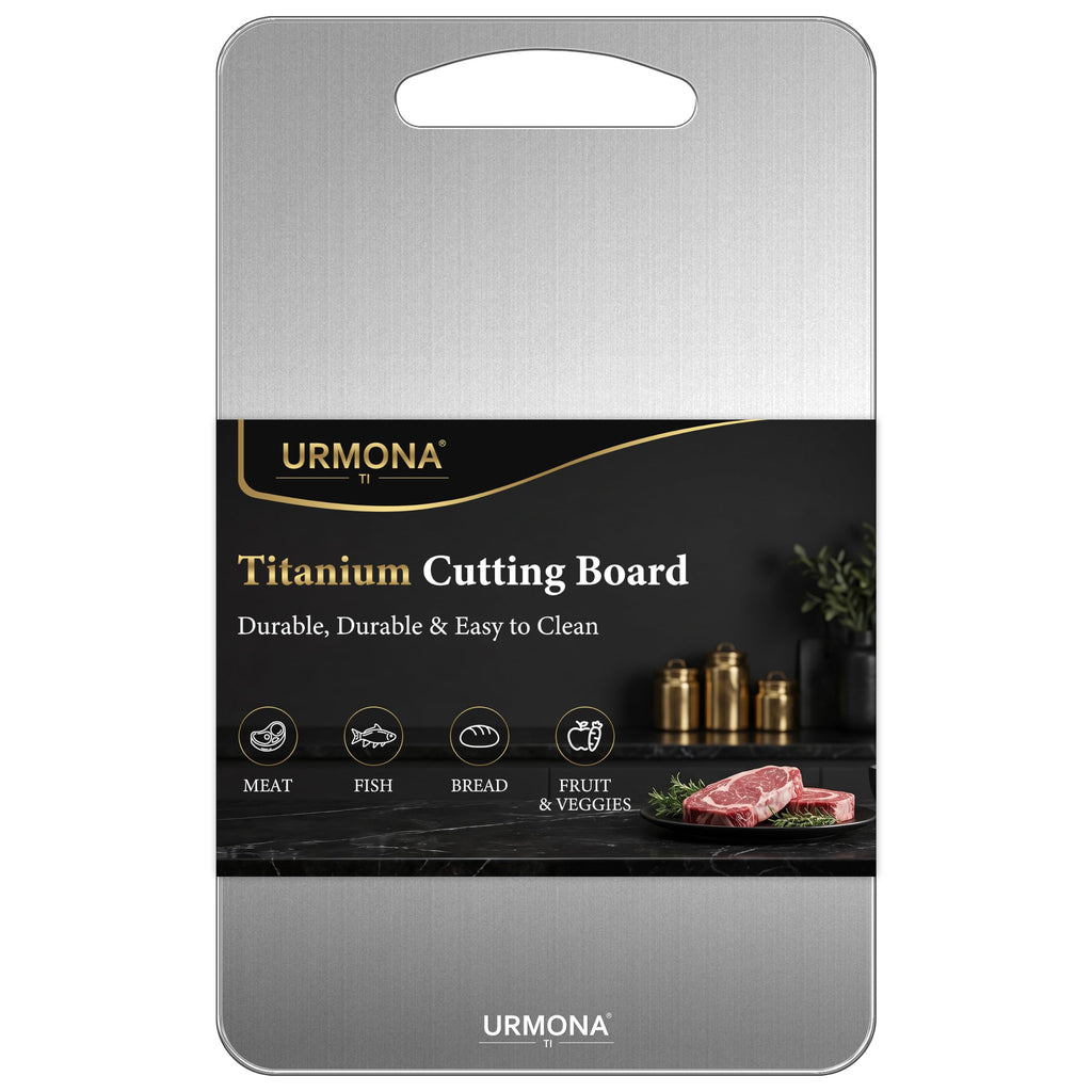 URMONA 3 PCS 304 Stainless Steel Cutting Board Set for Kitchen