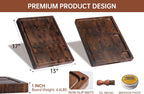 THETCHRY Walnut Cutting Boards for Kitchen Solid Wood End Grain 17"×13"×1"