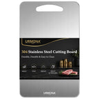 URMONA 3 PCS 304 Stainless Steel Cutting Board Set for Kitchen
