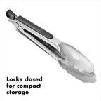 OXO Good Grips 9-Inch Stainless Steel Locking Tongs