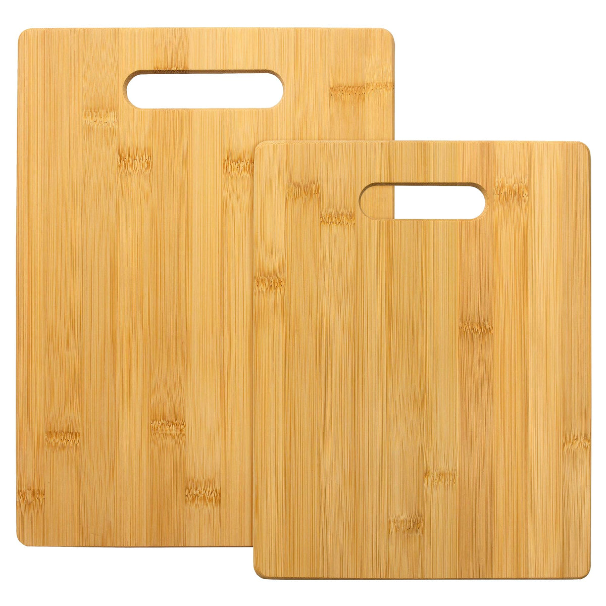 Totally Bamboo Cutting Board Set, 2 Reversible Cutting Boards for Kitchen
