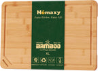Homaxy Extra Large Organic Bamboo Cutting Boards for Kitchen, 17.5"x12"