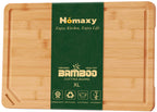 Homaxy Extra Large Organic Bamboo Cutting Boards for Kitchen, 17.5"x12"