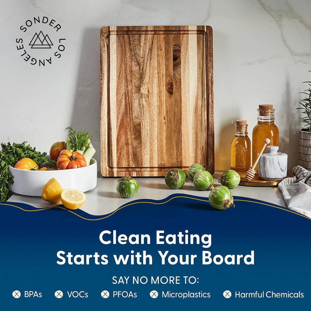 Sonder Los Angeles Winsome Acacia Wood Cutting Board, 16x12x1.5 in