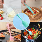 9-Piece Silicone Spatula Set with Brush & Jar Scrapers