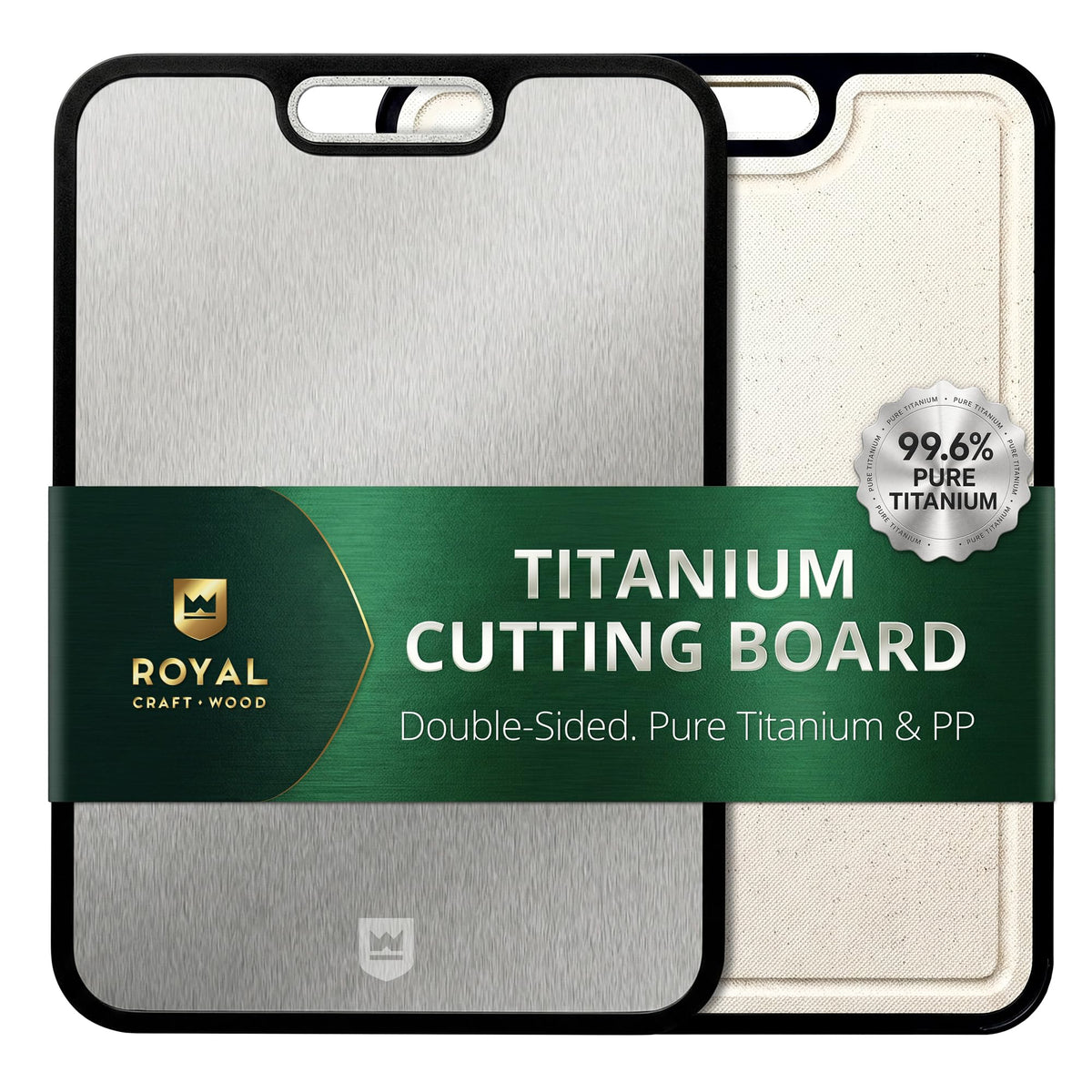 ROYAL CRAFT WOOD Cutting Board with Juice Groove - Kitchen Chopping Board for Meat Cheese and Vegetables, Heavy Duty Serving Tray