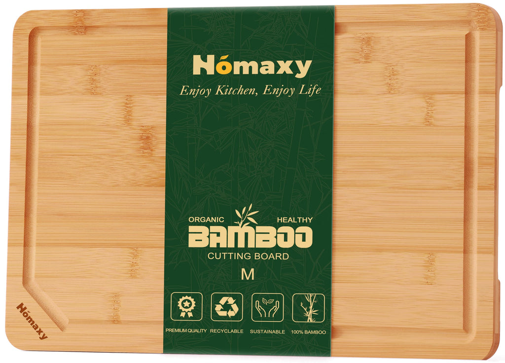 Homaxy Extra Large Organic Bamboo Cutting Boards for Kitchen, 17.5"x12"