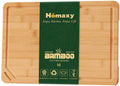 Homaxy Extra Large Organic Bamboo Cutting Boards for Kitchen, 17.5"x12"