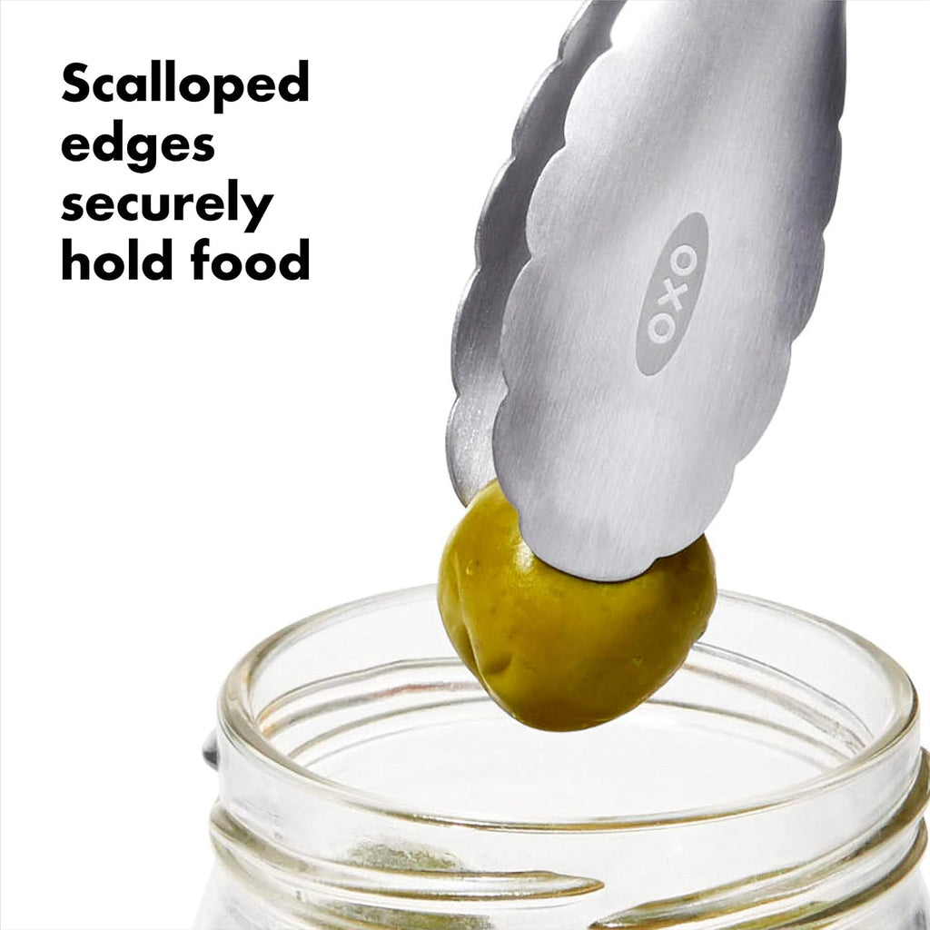 OXO Good Grips 7-Inch Stainless Steel Mini Tongs