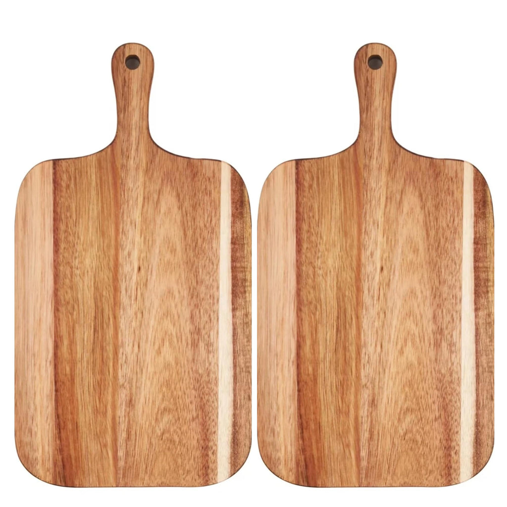 Small Acacia Wood Cutting Board with Handle, 13x7 Charcuterie Serving Tray