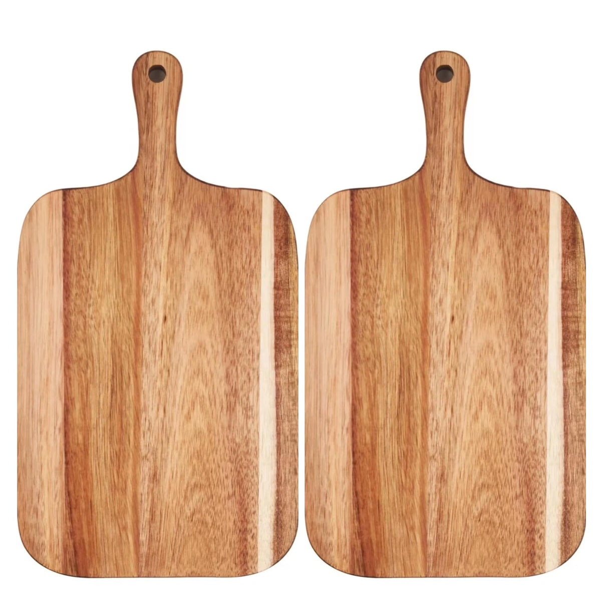 Small Acacia Wood Cutting Board with Handle, 13x7 Charcuterie Serving Tray