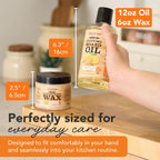 CLARK'S Cutting Board Oil & Wax Kit, Orange Lemon Scent, Food Safe - 2 Pack