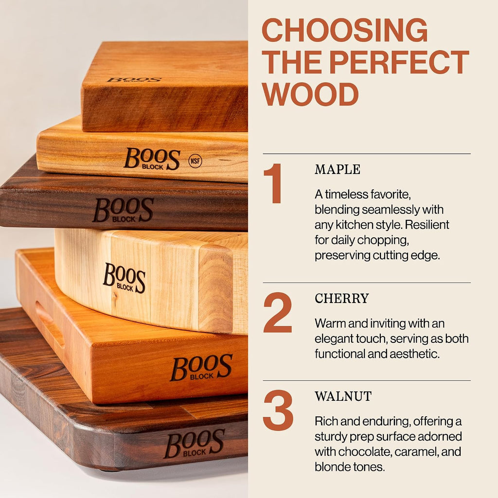 John Boos Chop-N-Slice Series Rectangular Maple Cutting Board