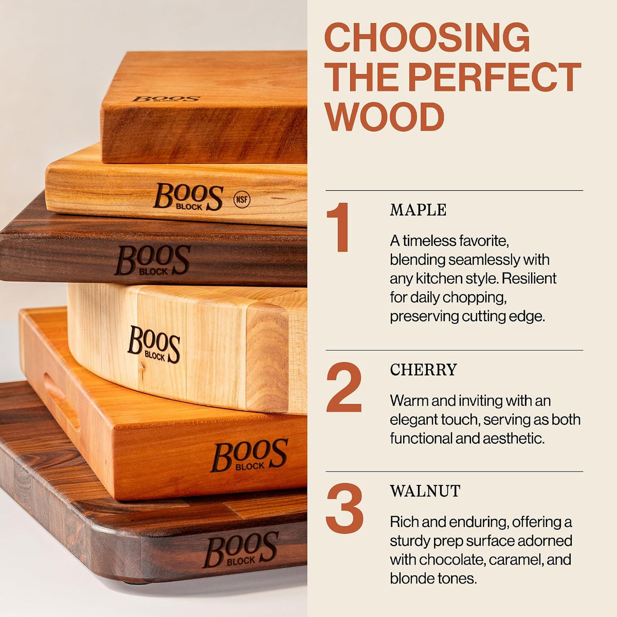 John Boos Chop-N-Slice Series Rectangular Maple Cutting Board