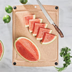 Epicurean All-In-One Cutting Board, 19.5" x 14.5" Juice Groove, Natural