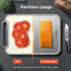 Sumzzz Stainless Steel Cutting Board for Kitchen, 2-in-1 Double-Sided Chopping Board, Dishwasher Safe, Food Grade Stainless Steel/PP, Easy to Clean, Large Size, Non-Slip, 16"×11"