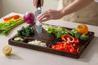 THETCHRY Walnut Cutting Boards for Kitchen Solid Wood End Grain 17"×13"×1"