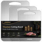 URMONA 3 PCS 304 Stainless Steel Cutting Board Set for Kitchen