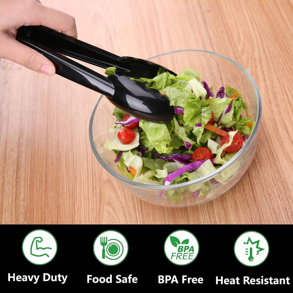 Plastic Serving Tongs Disposable Kitchen Tongs for Food Salad