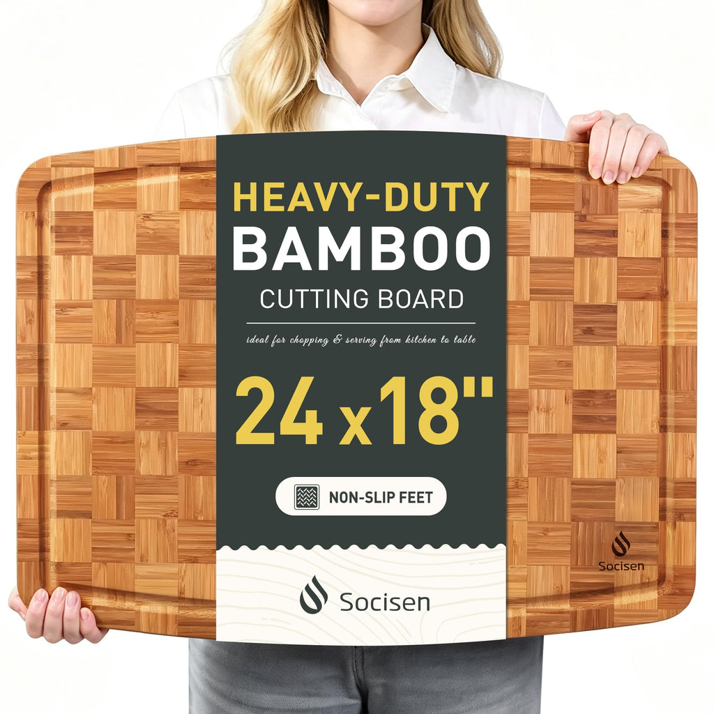 Bamboo Cutting Board 16'' Wood Wooden Cutting Boards for Kitchen Chopping