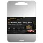 URMONA 3 PCS 304 Stainless Steel Cutting Board Set for Kitchen