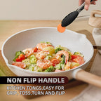 Stainless Steel Kitchen Tongs Set, 3 Pack with Silicone Tips