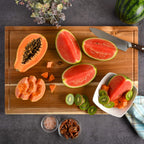 Kenmore Kenosha Extra Large Acacia Wood Cutting Board, 24 x 16 Inch – Heavy Duty Chopping Board with Juice Groove for Meat, Vegetables & Meal Prep